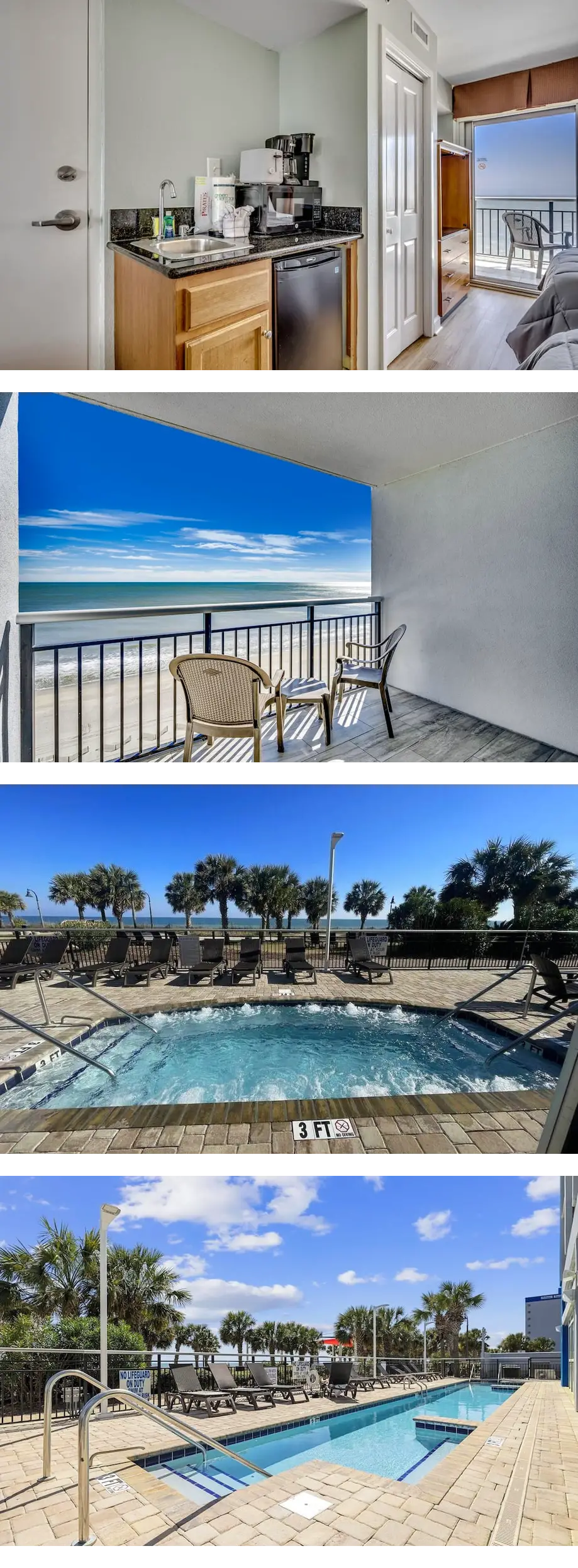 Oceanfront Sleeps 4 with Private Balcony