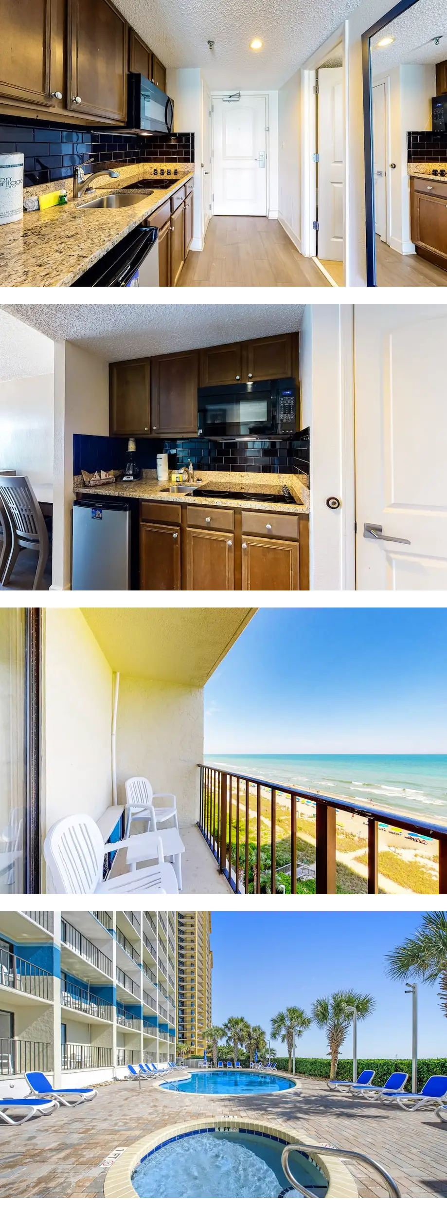 8th-floor oceanfront studio with AC, poo...