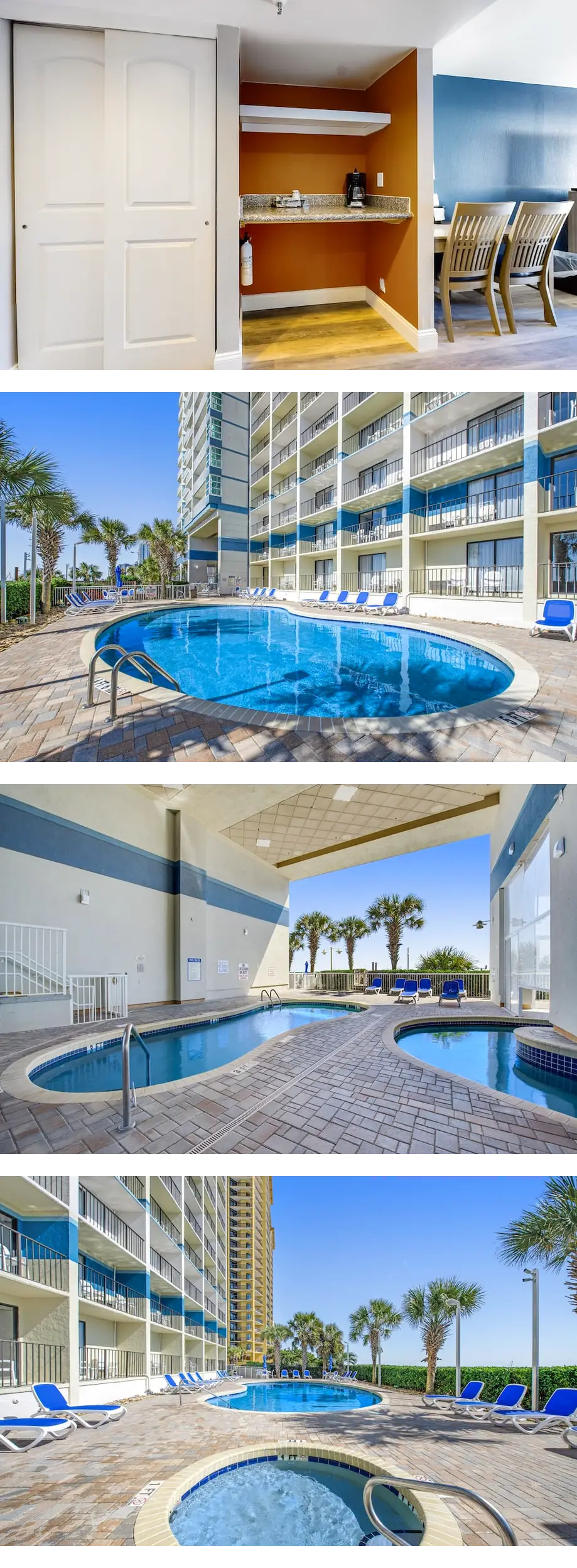 1st-floor oceanfront studio with AC, poo...