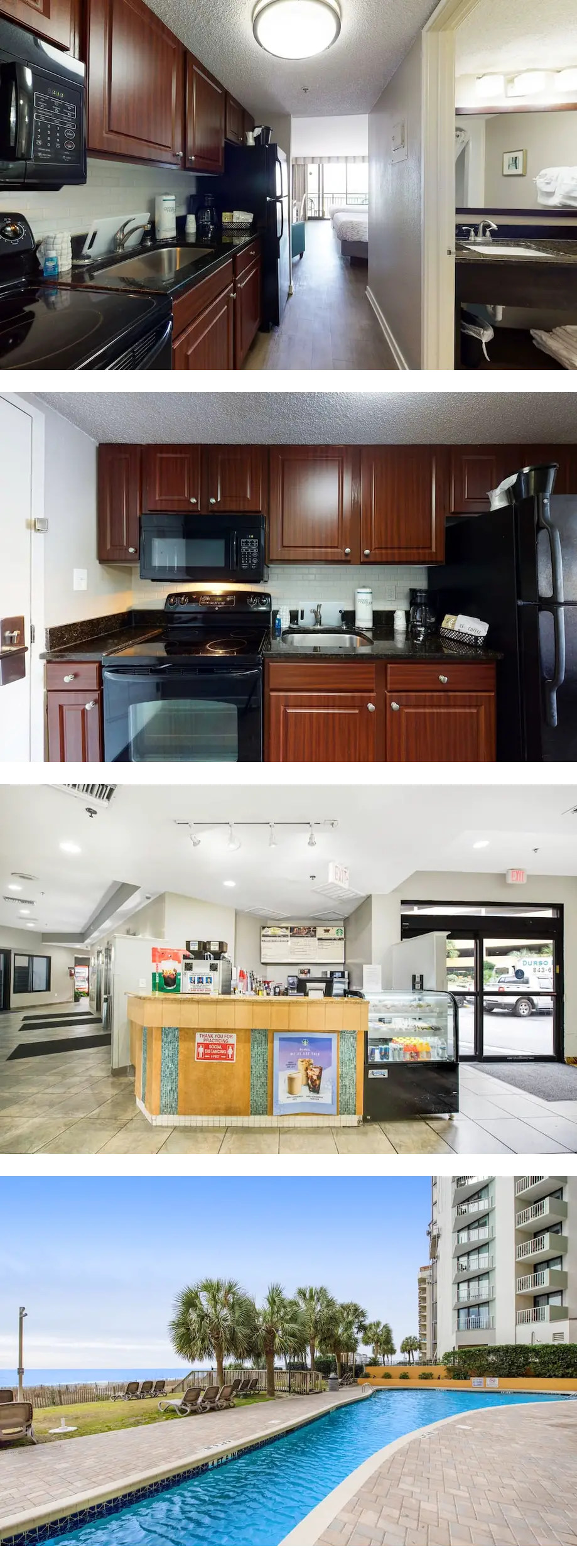 5th-floor ocean-view studio with gym, AC...