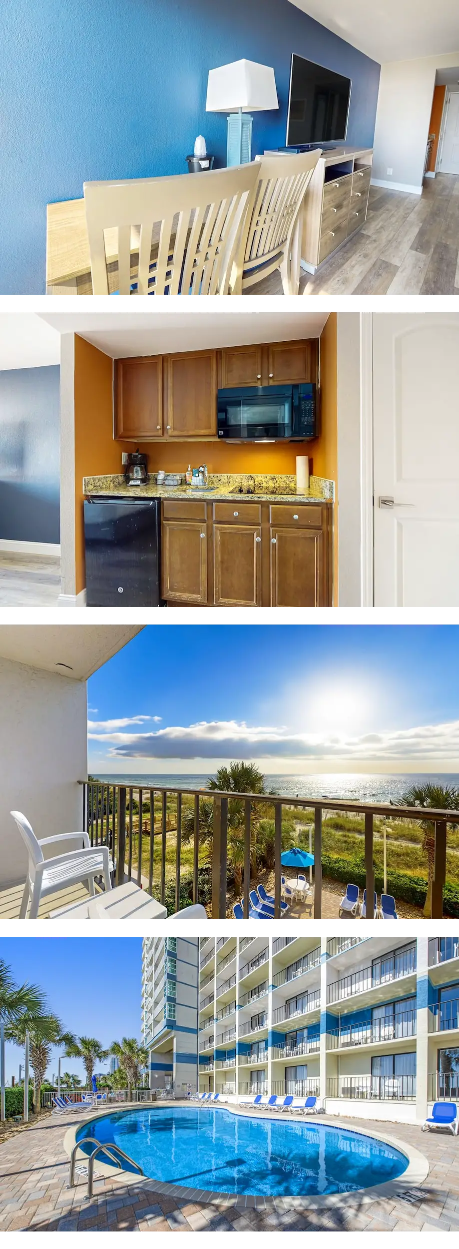 Third-floor oceanfront studio with free ...
