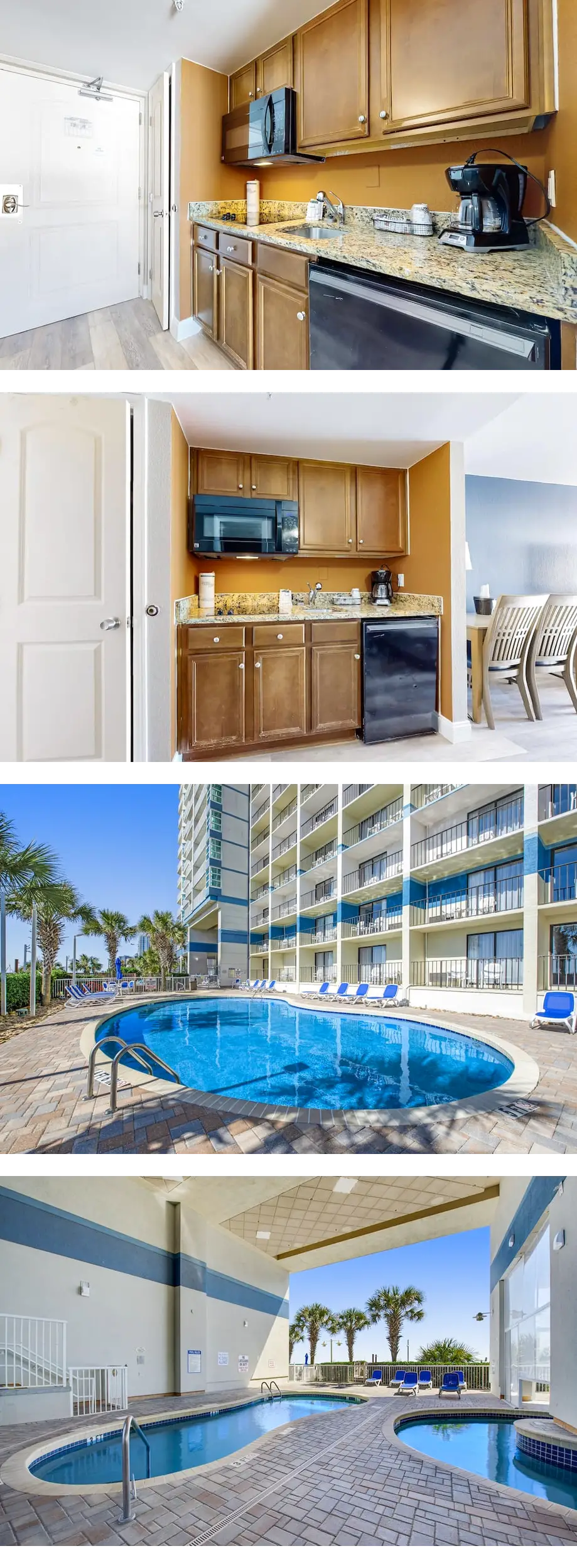 1st-floor oceanfront studio with pool, h...