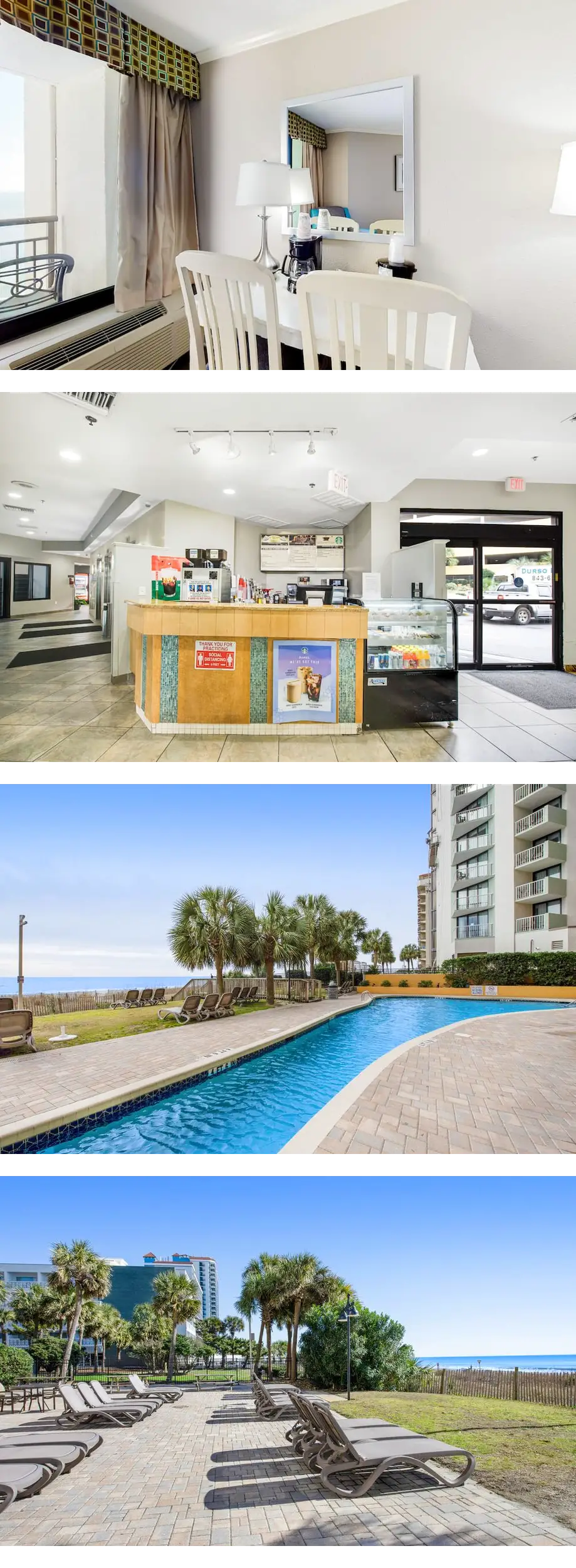 18th-floor ocean-view studio with AC, Wi...