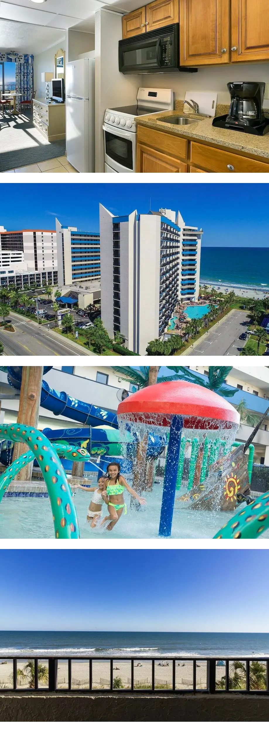 3rd Floor Oceanfront Escape with Two Que...