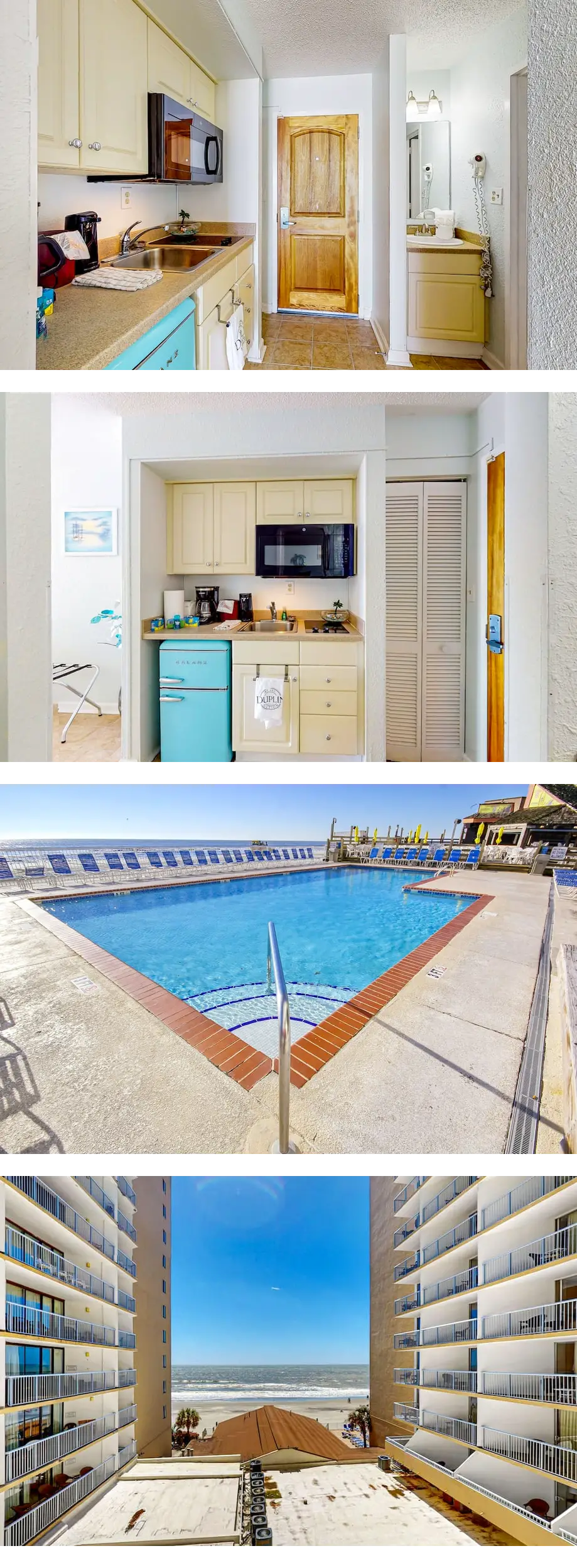 On the sand studio with pools, hot tub, lazy river, picnic area, & beach access