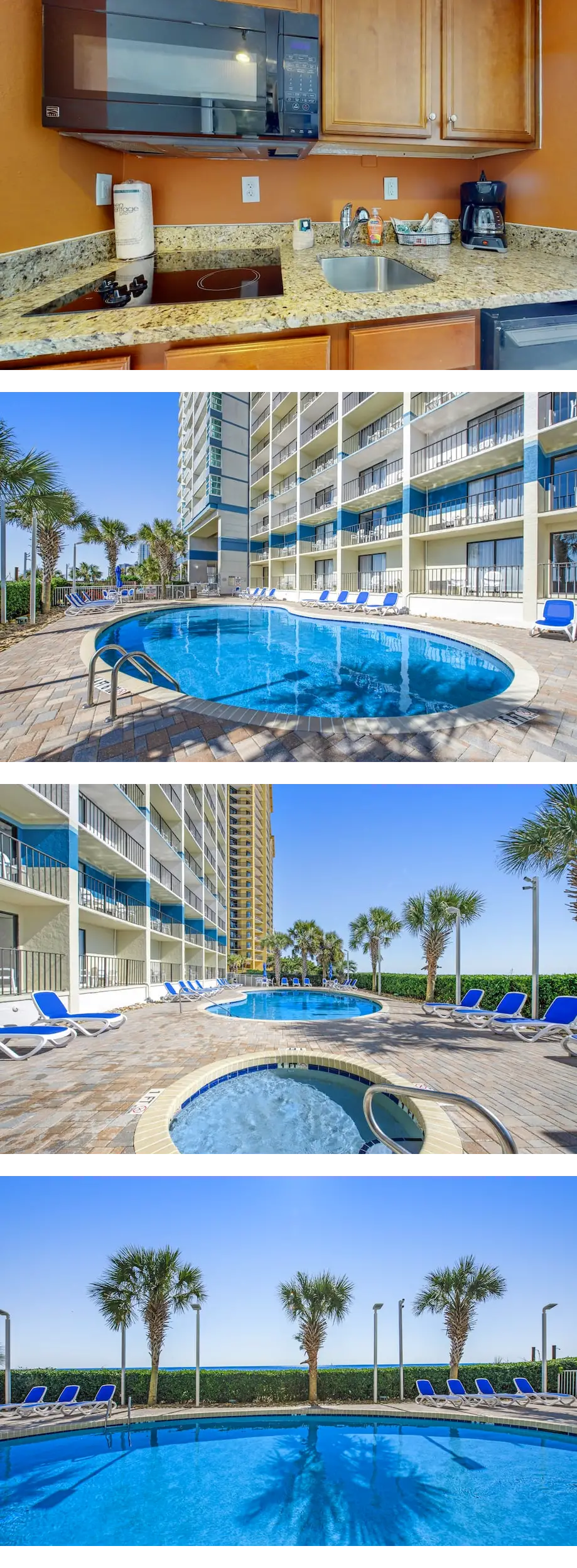 4th-floor oceanfront studio with pool, h...