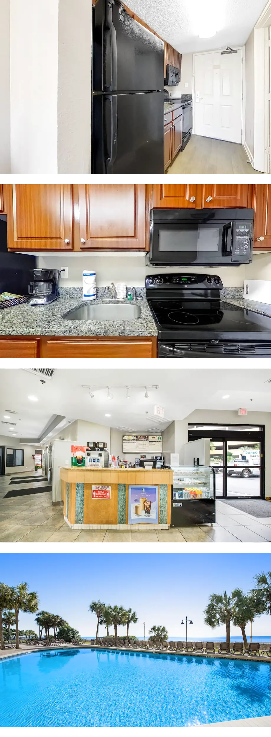 4th-floor oceanfront studio with AC, pool, hot tub & WiFi - snowbird-friendly