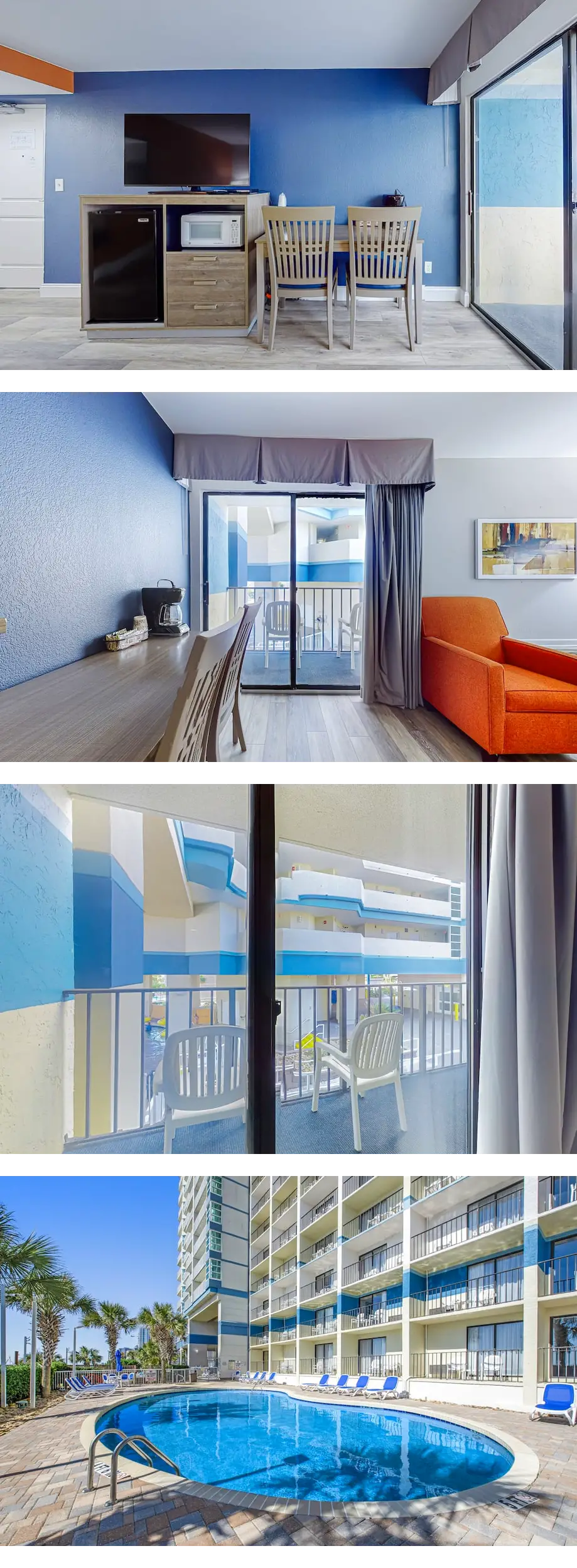 2nd-floor studio with AC, pool, lazy riv...