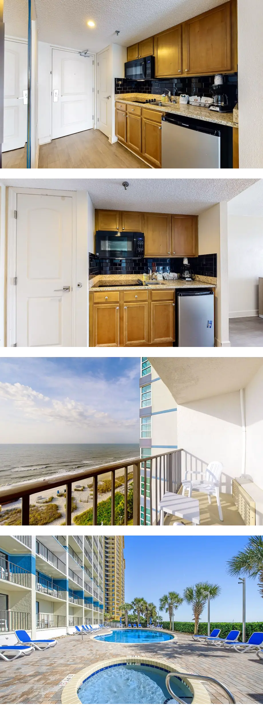 9th-floor oceanfront studio with AC, poo...