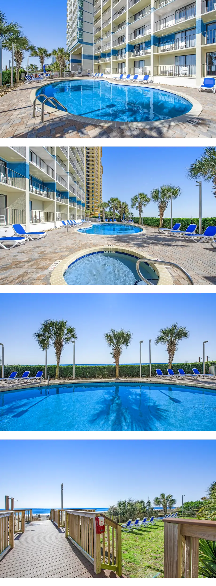 4th-floor oceanfront studio with AC, poo...