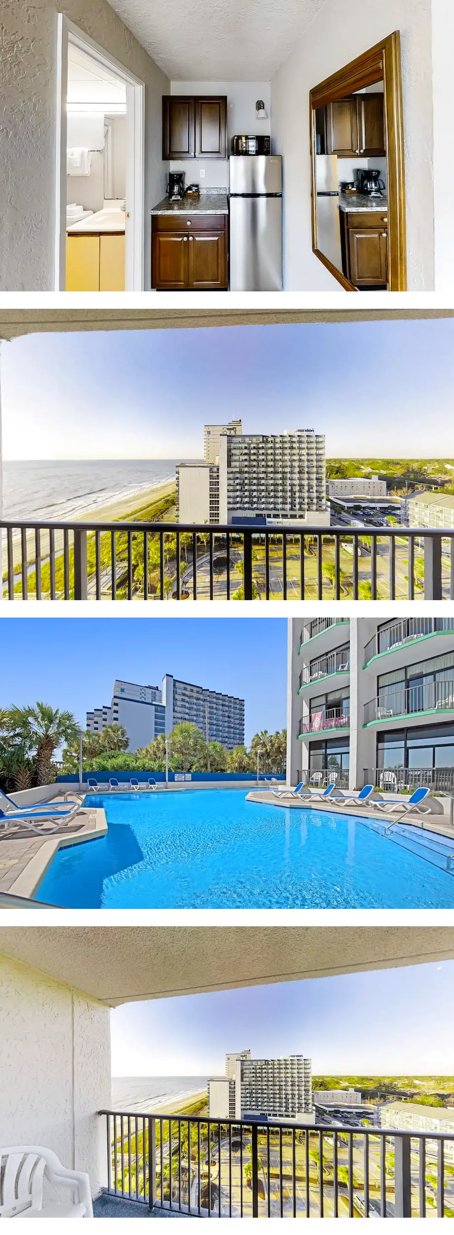 Updated 12th-floor studio with ocean vie...