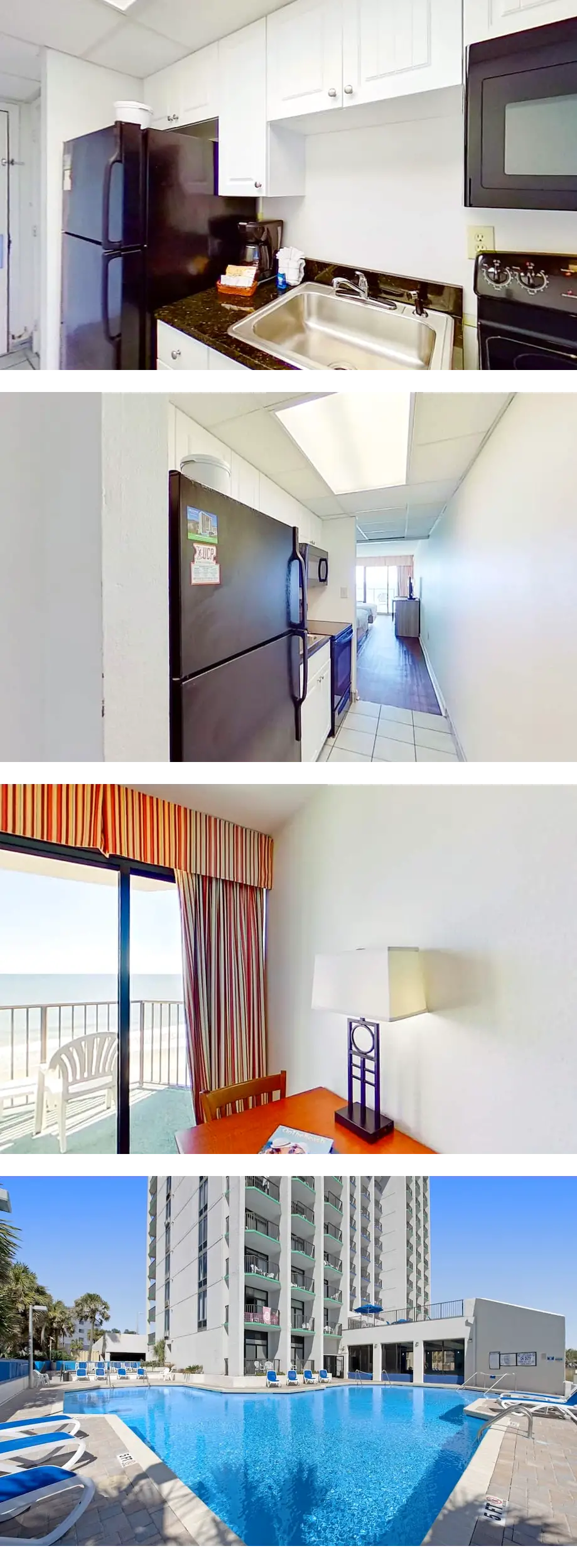 9th-floor oceanfront studio near beach w...