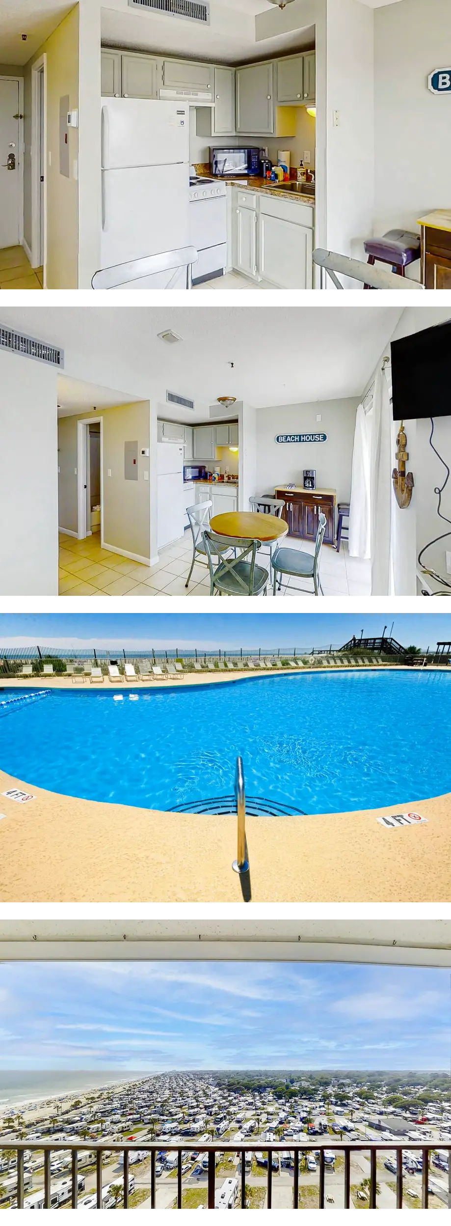 Ocean view studio with resort amenities,...