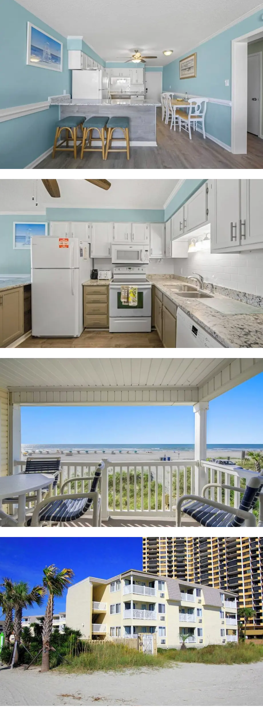 2BD/2BA Ocean Front A Place at the Beach...