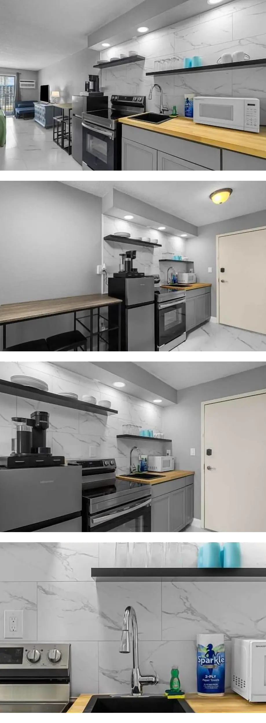 Sleek and Modern Double Queen Suite! Oce...