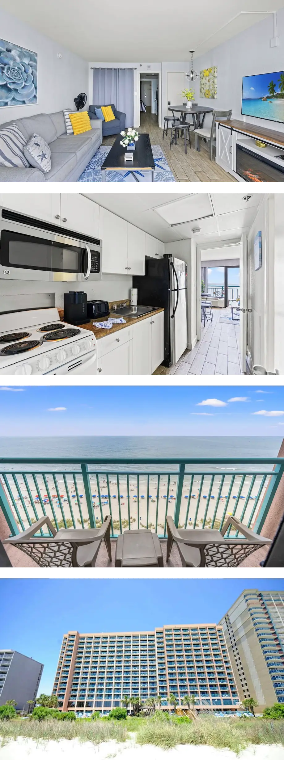 SANDCASTLE SOUTH 1217 - Oceanfront w/ Po...