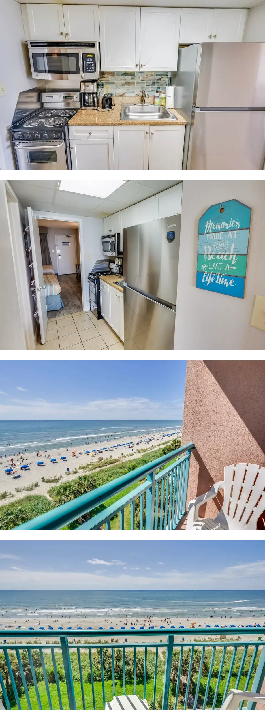 New 1BR Direct Oceanfront Sandcastle Sou...