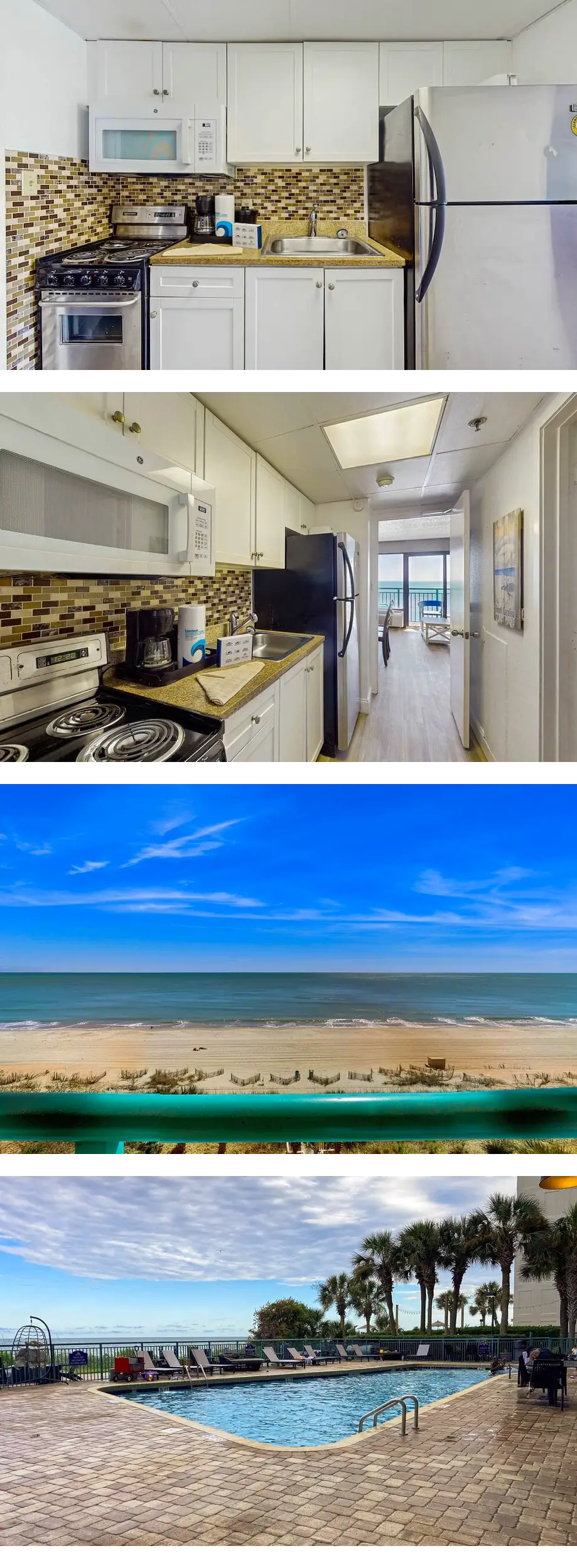 Oceanfront condo with pool, hot tub and ...