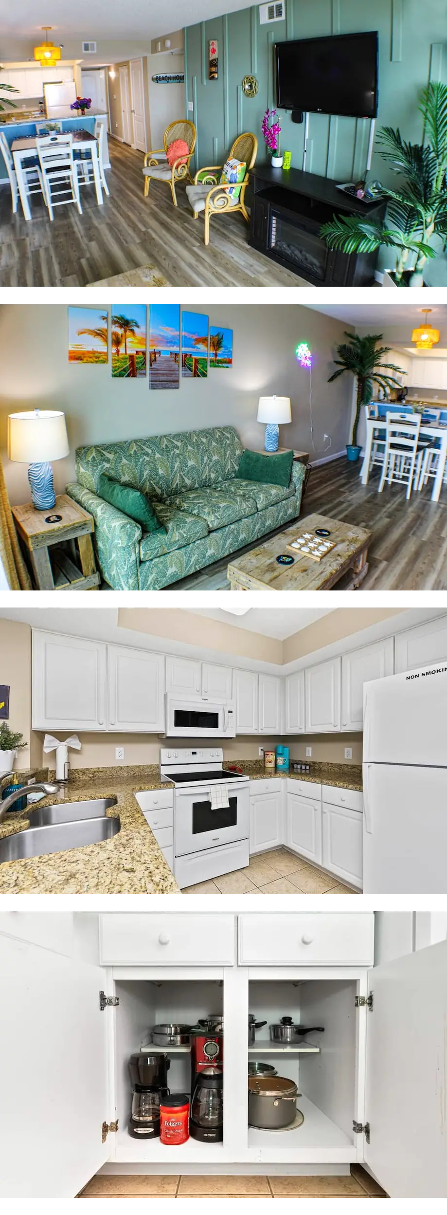 Direct ocean king, 1050+ sq ft, fun Trop...