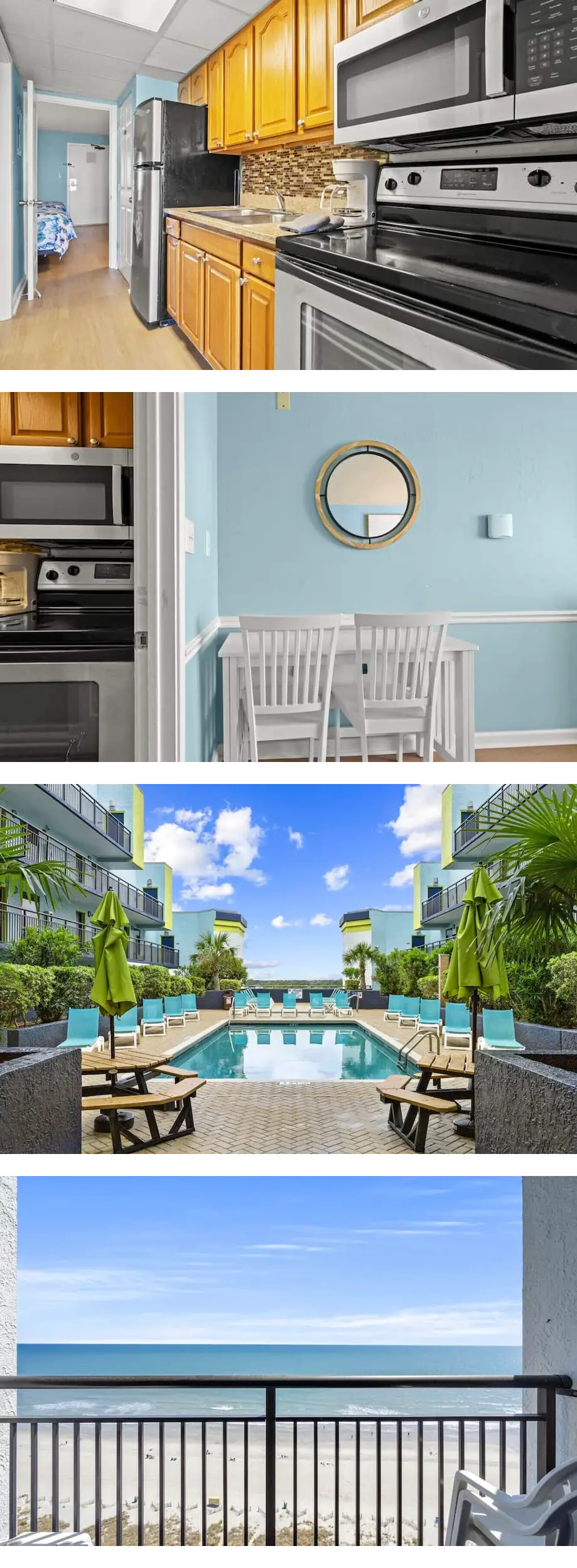 Adorable Oceanfront Condo - 2 Queen Beds...