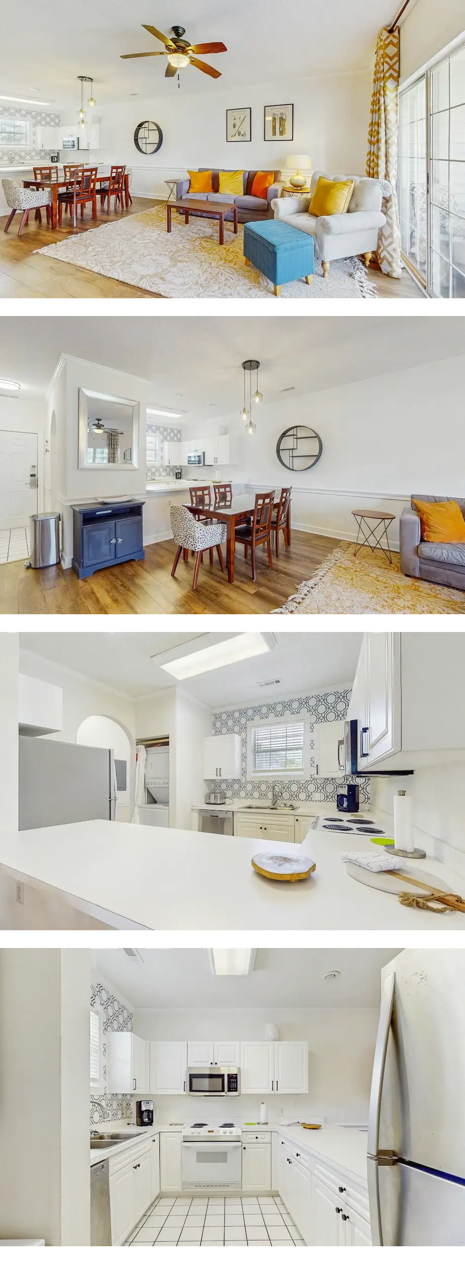 Golf course view condo with patio, W/D, ...