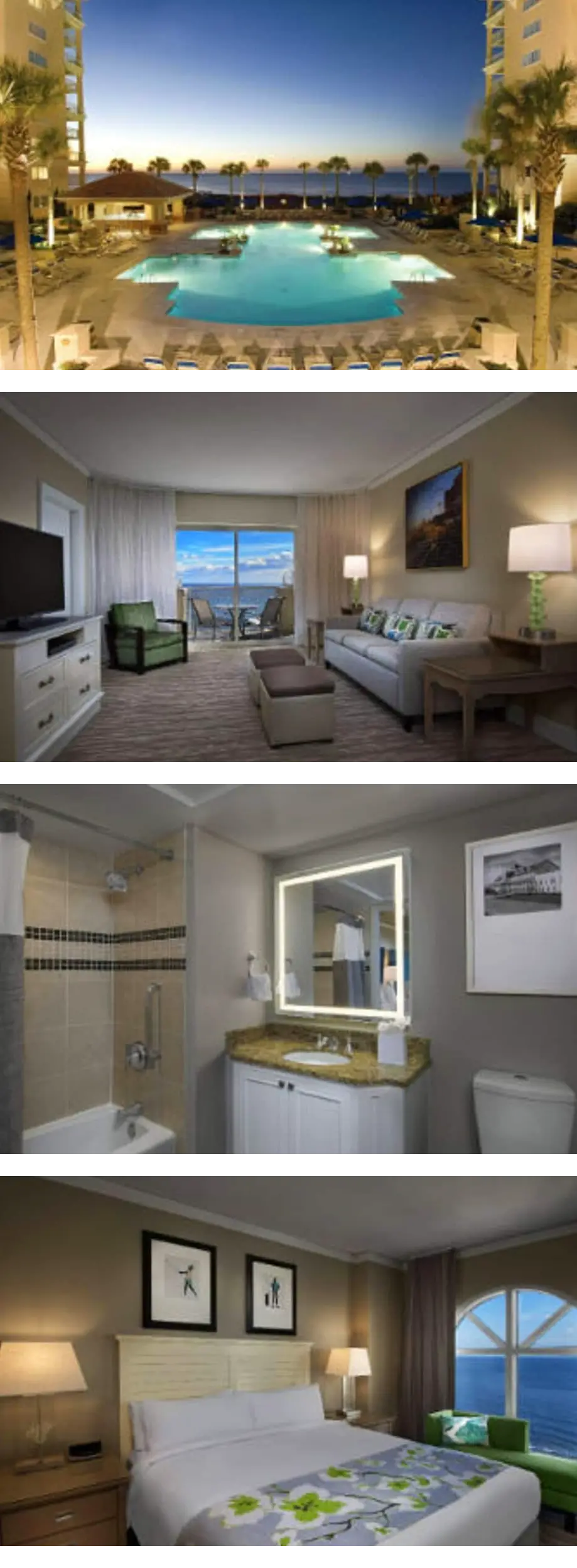 The luxurious Marriott ocean watch beach...