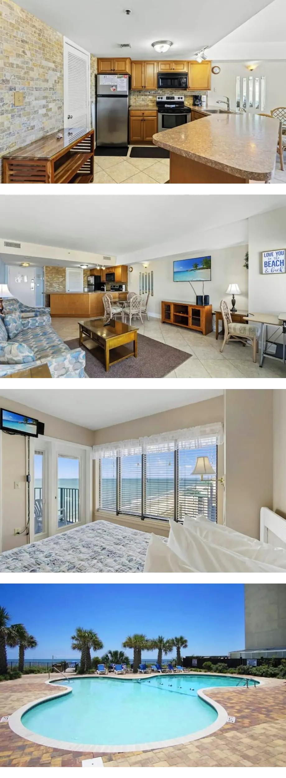 Ocean View Palace Resort 1813- 2BR- Pool...