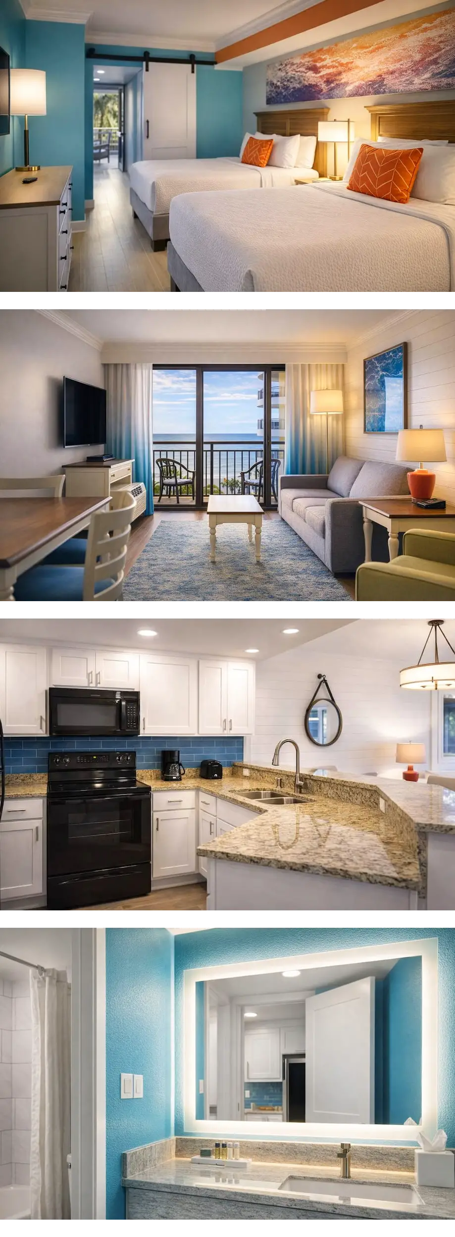 4 Beachfront Balcony Retreats Close to S...
