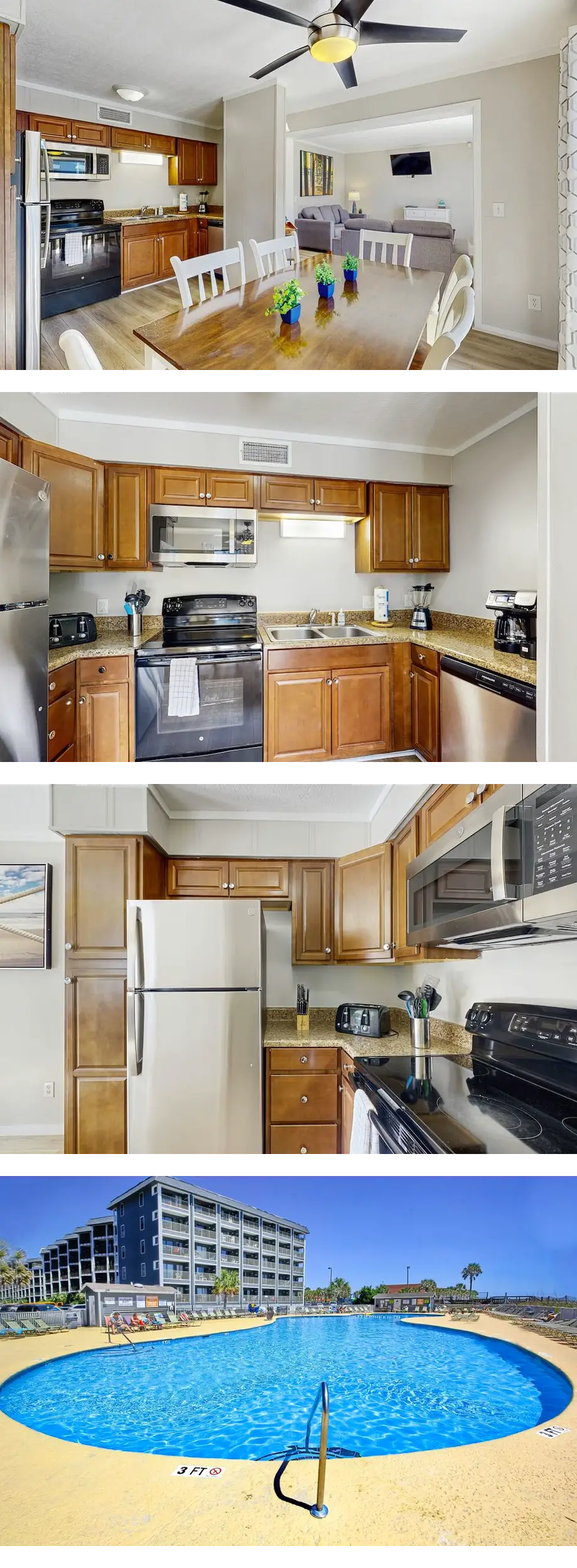 Condo in oceanfront building w/ pools, h...
