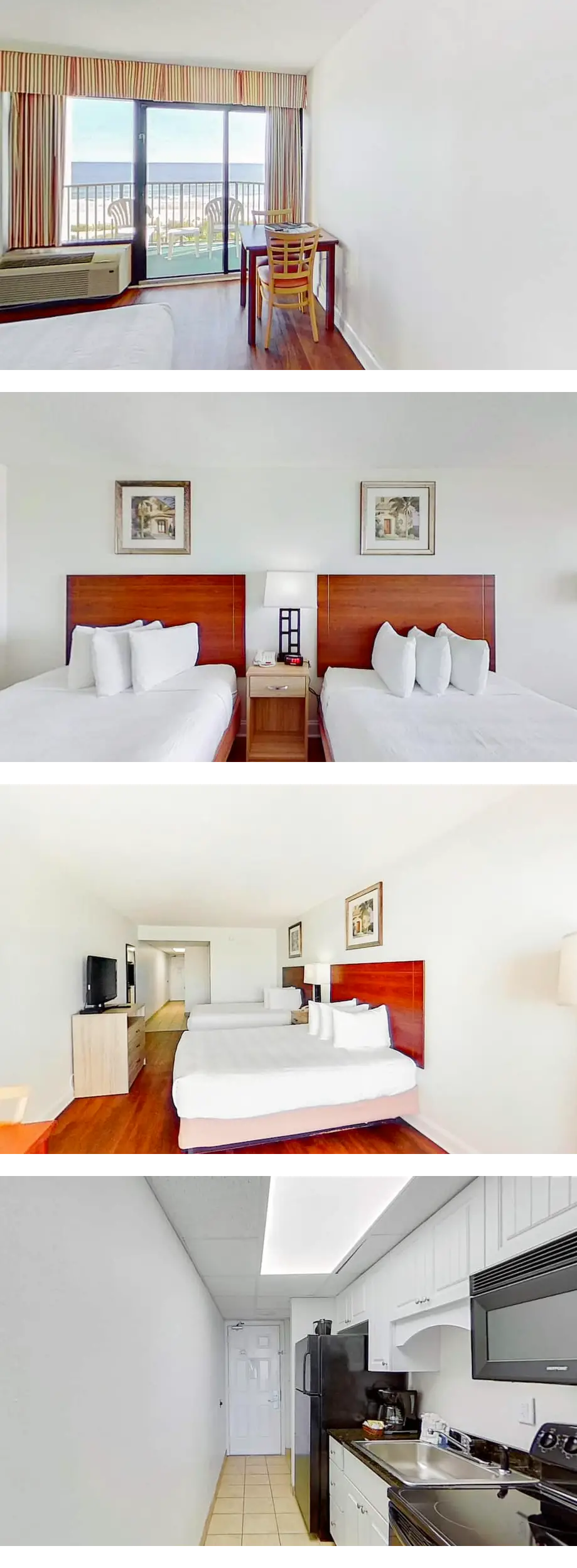 Oceanfront Two Queen Room + Beach + Dog ...