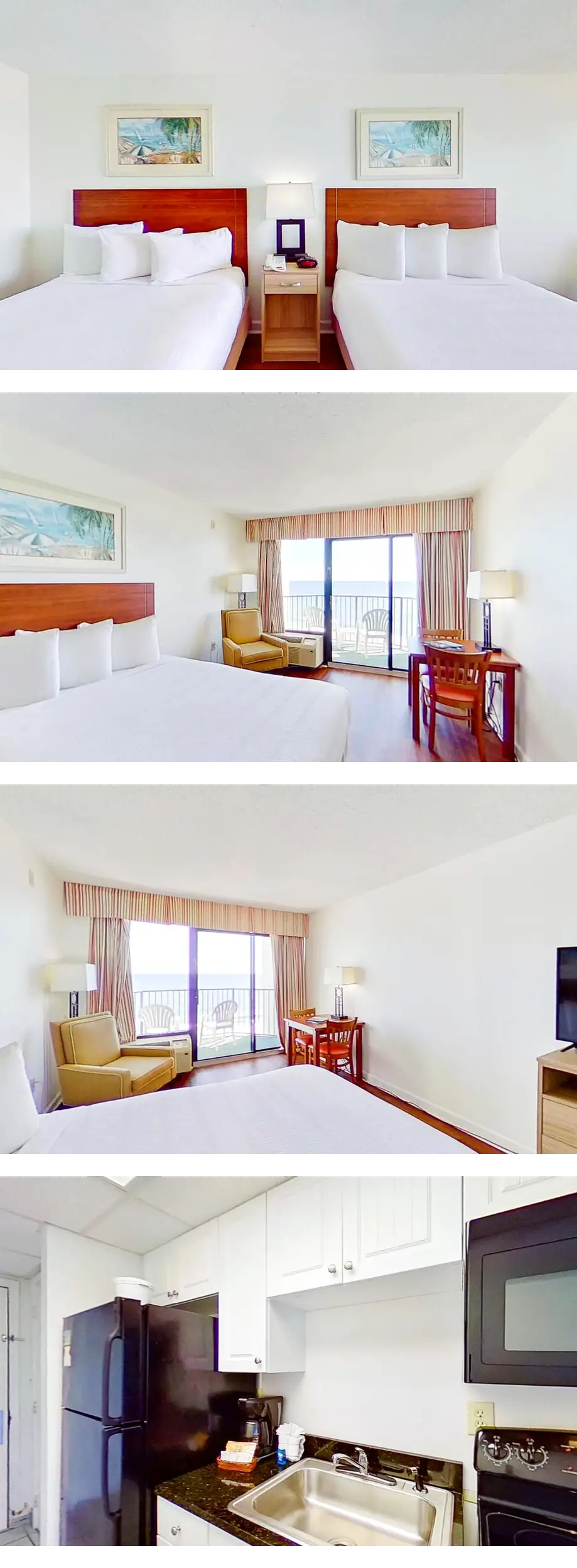 Oceanfront Two Queen Room + Beach + Dog ...