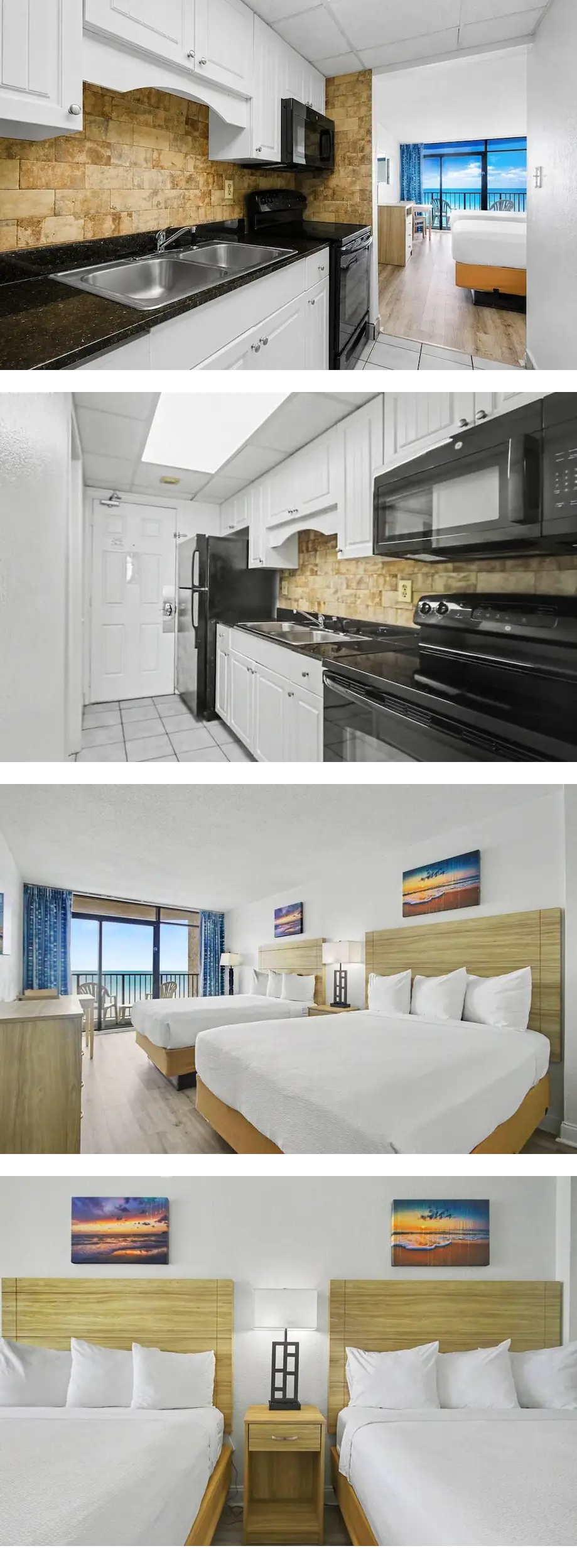 Oceanfront Two Queen Room + Beach + Dog ...